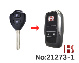 Newest Toyota Corolla straight 2 button key remote modified folding key shell